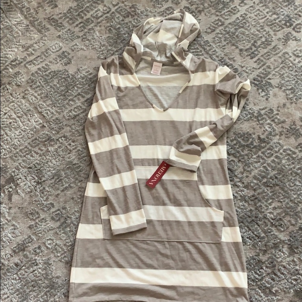 Merona Striped Swim Coverup